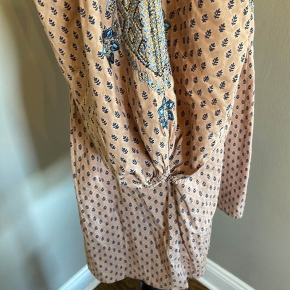Anthropologie Embroidered Tunic Mini Dress. Size XS perfect - Picture 13 of 16